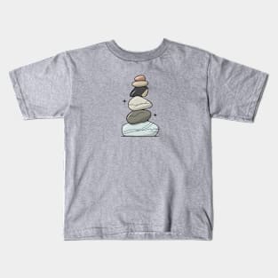 STONE ROCK BALANCING Kids T-Shirt